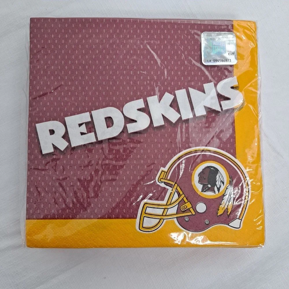 NFL Washington Redskins Design Wear Luncheon Napkins Sports Fan 36 Count